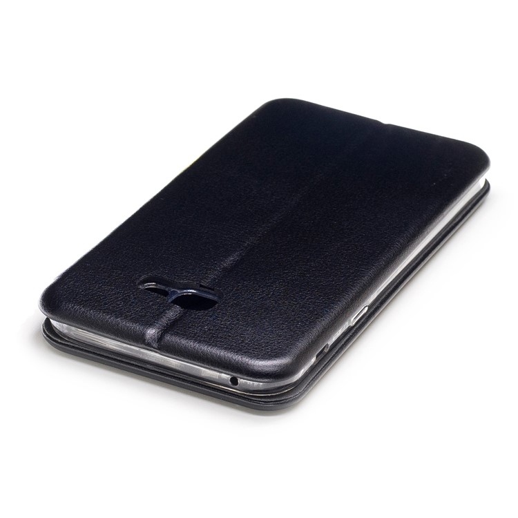 Sea Shell Style Magnetic Absorbed Leather Card Slot Case for Samsung Galaxy A7 (2017) - Black-6