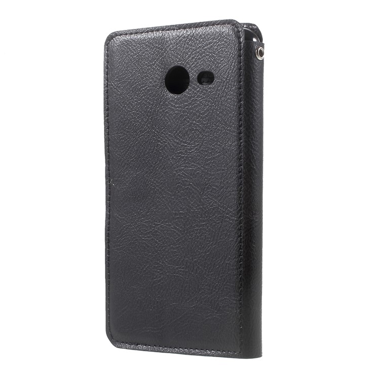 Wallet Stand Leather Cell Phone Case for Samsung Galaxy J5 (2017) - Black-3