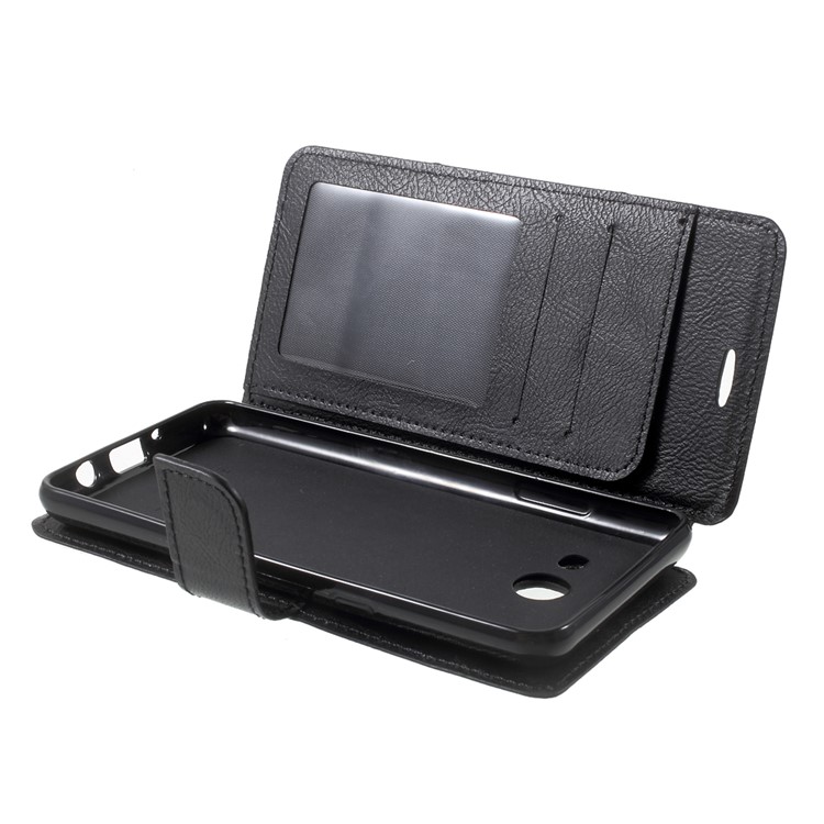 Wallet Stand Leather Cell Phone Case for Samsung Galaxy J5 (2017) - Black-6