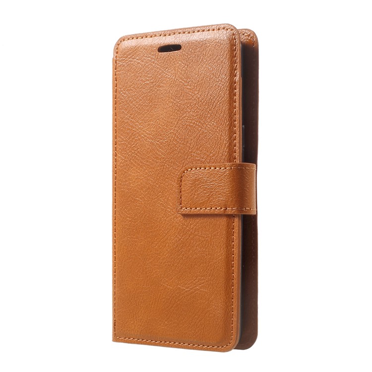 Wallet Stand Leather Protective Phone Case for Samsung Galaxy J5 (2017) - Brown-2