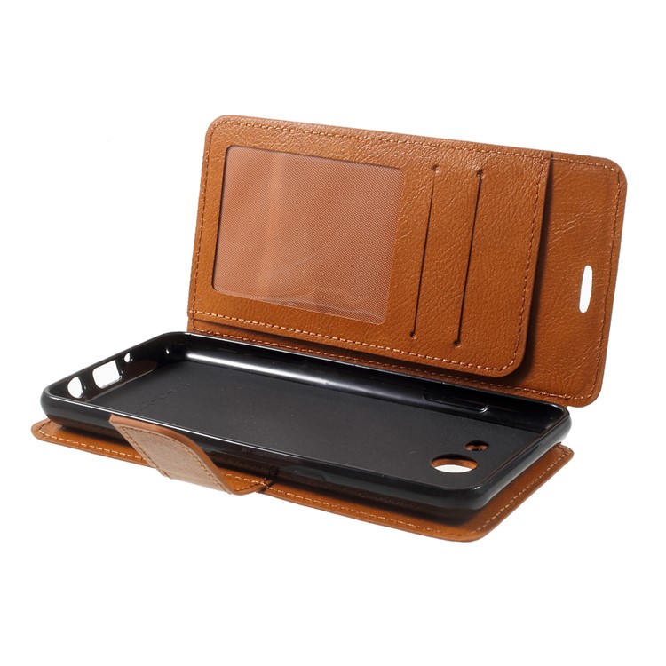 Wallet Stand Leather Protective Phone Case for Samsung Galaxy J5 (2017) - Brown-6