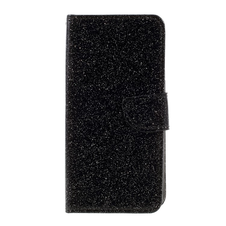 Flash Powder Leather Wallet Case for Samsung Galaxy S7 edge SM-G935 - Black-3