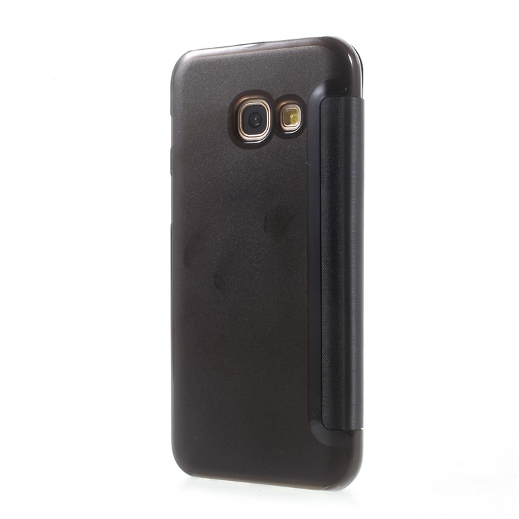 View Window Flip Leather Case Cover for Samsung Galaxy A3 (2017) - Black-3