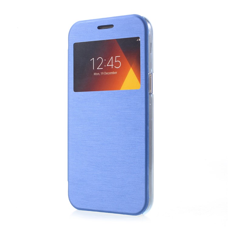 View Window Flip Leather Protective Case for Samsung Galaxy A5 (2017) A520 - Blue-2