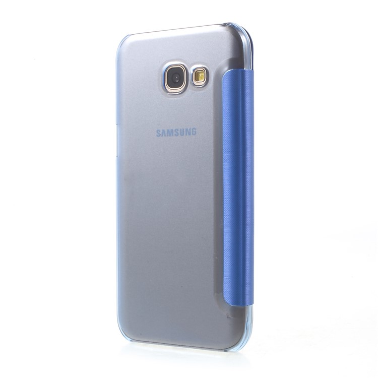 View Window Flip Leather Protective Case for Samsung Galaxy A5 (2017) A520 - Blue-3