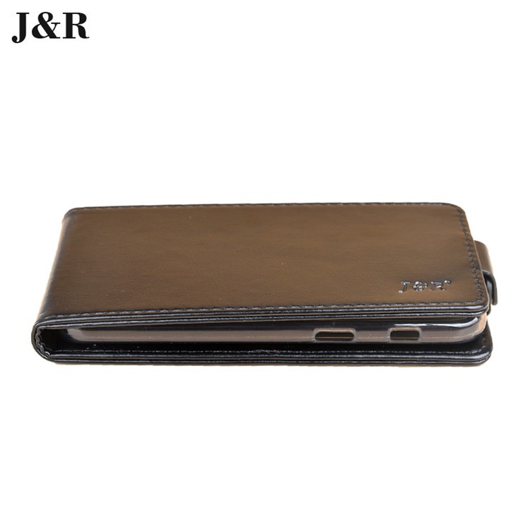 J&R Vertical Flip Crazy Horse Leather Phone Case for Samsung Galaxy A5 (2017) - Black-6