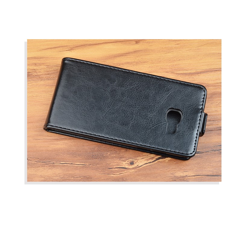 J&R Vertical Flip Crazy Horse Leather Phone Case for Samsung Galaxy A5 (2017) - Black-7
