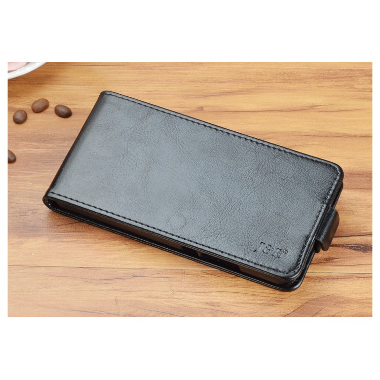 J&R Vertical Flip Crazy Horse Leather Phone Case for Samsung Galaxy A5 (2017) - Black-8