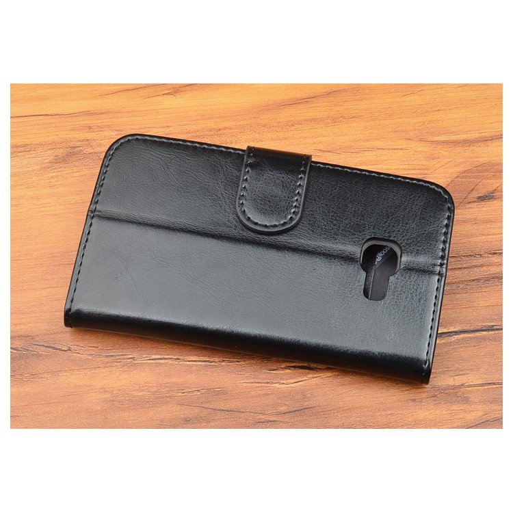 J&R Crazy Horse Leather Wallet Stand Case for Samsung Galaxy A5 (2017) - Black-9