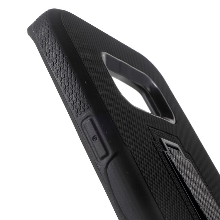 Dot Texture Hybrid Cell Phone Case with Kickstand (PC + TPU) for Samsung Galaxy S8 SM-G950 - Black-7