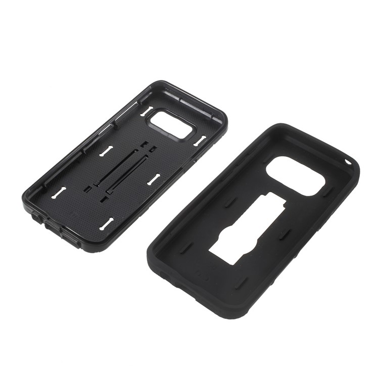 Dot Texture Hybrid Cell Phone Case with Kickstand (PC + TPU) for Samsung Galaxy S8 SM-G950 - Black-8