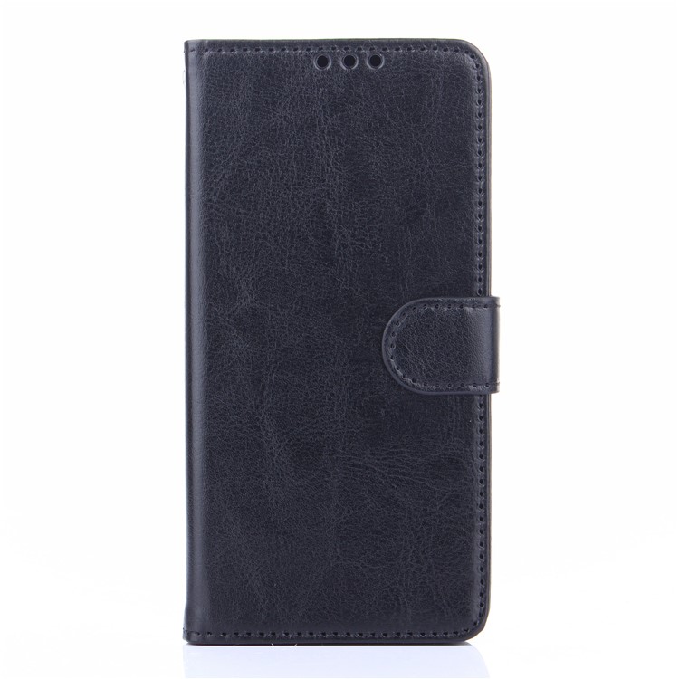 Crazy Horse Magnetic Leather Stand Case for Samsung Galaxy S8+ G955 - Black-1