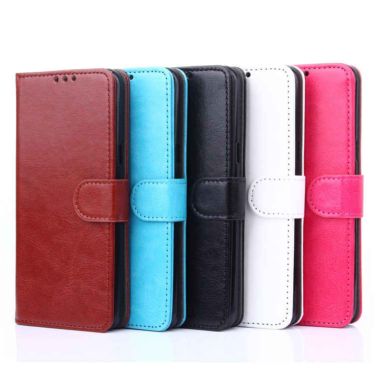 Crazy Horse Magnetic Leather Stand Case for Samsung Galaxy S8+ G955 - Black-3