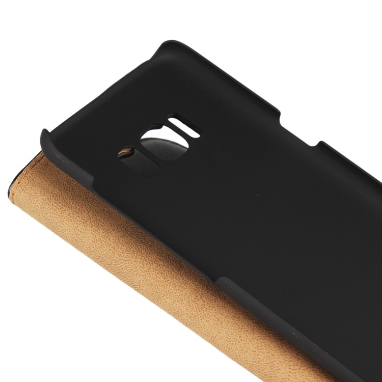 For Samsung Galaxy S8 G950 Genuine Split Leather Wallet Case with Stand - Black-10