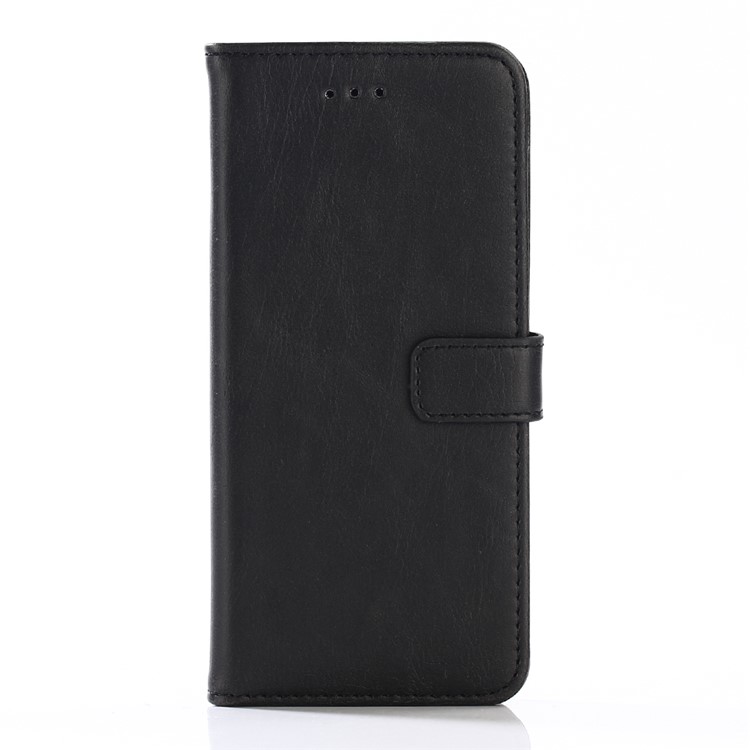 Retro Style Crazy Horse PU Leather Wallet Case Stand for Samsung Galaxy S8 G950 - Black-1