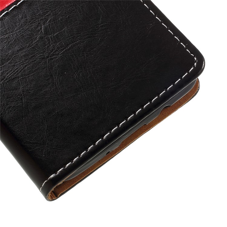 For Samsung Galaxy J5 (2017) Graceful Series Stitching Leather Wallet Phone Case - Black-8