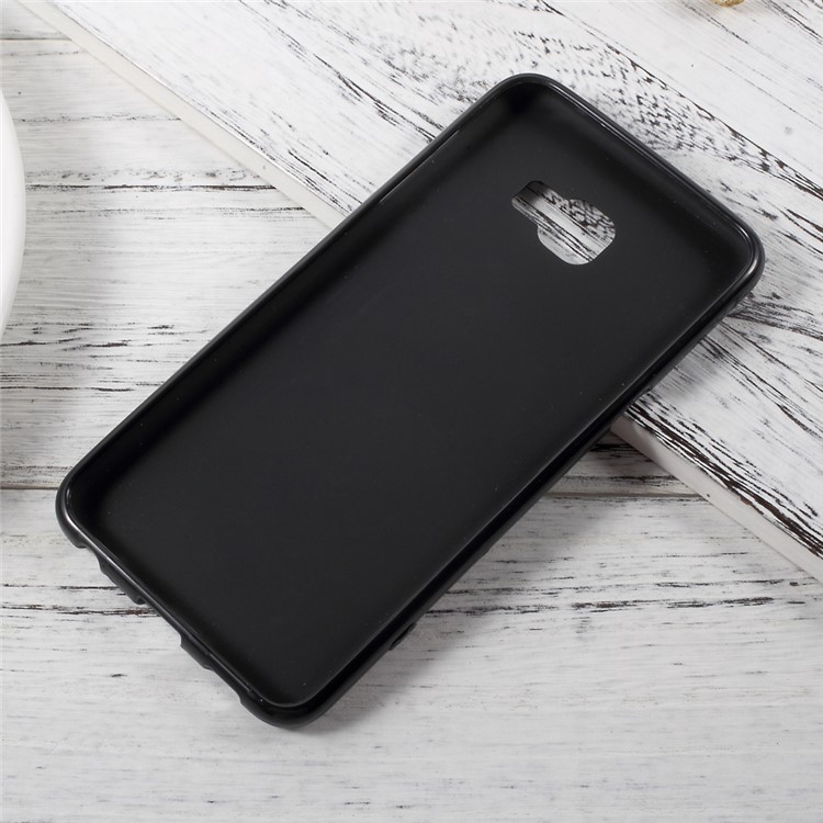 Matte Anti-fingerprint Soft TPU Protective Case for Samsung Galaxy C5 Pro - Black-7