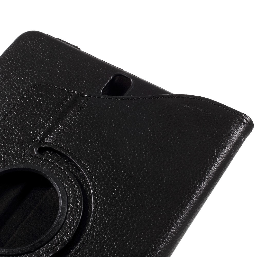 Texture De Litchi Etui En Cuir De Support Rotatif À 360 Degrés Pour Samsung Galaxy Tab S3 9.7 "T820 - Noir