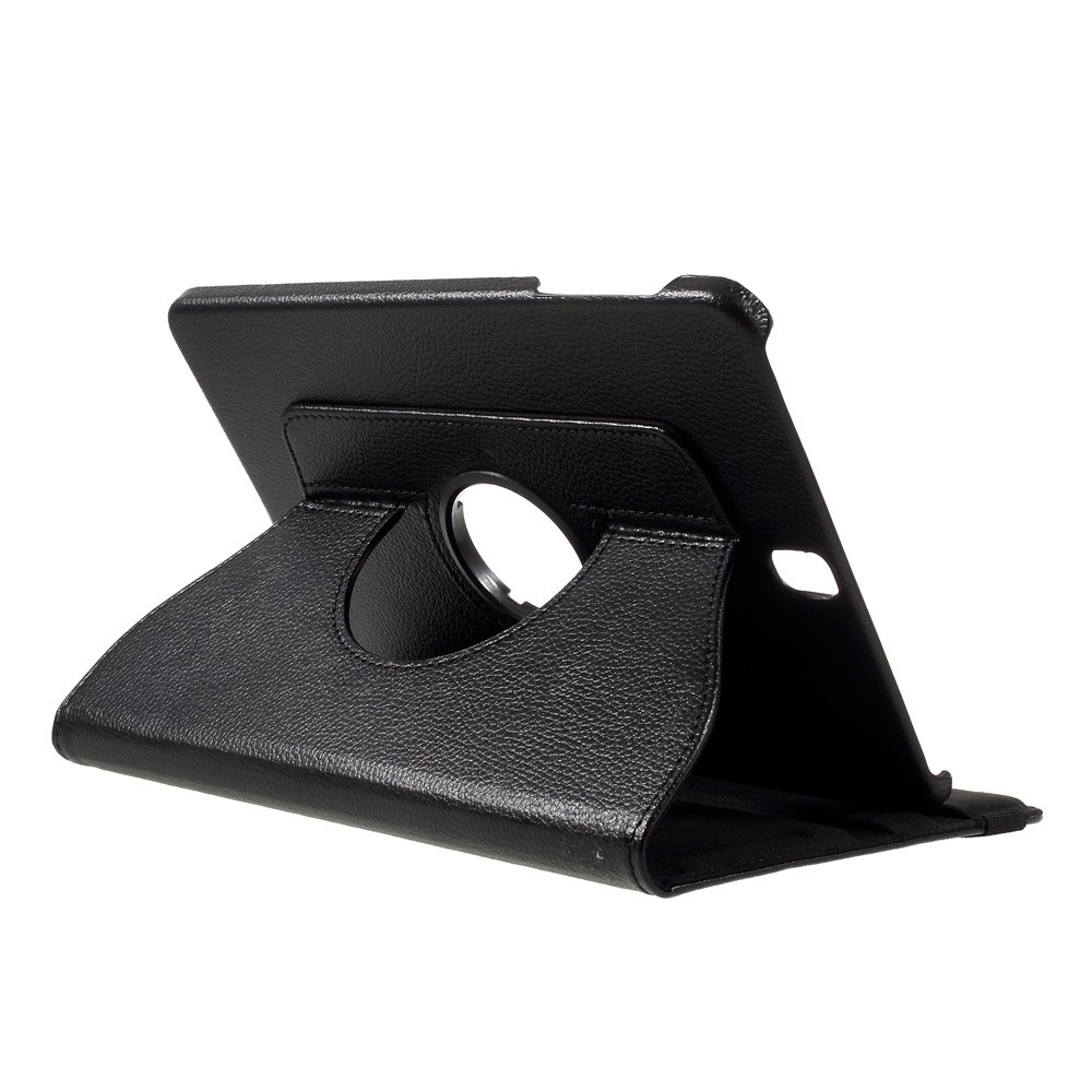 Litchi Texture 360 ​​Graus Capa De Couro Rotary Stand Para Samsung Galaxy Tab S3 9.7 "T820 - Preto