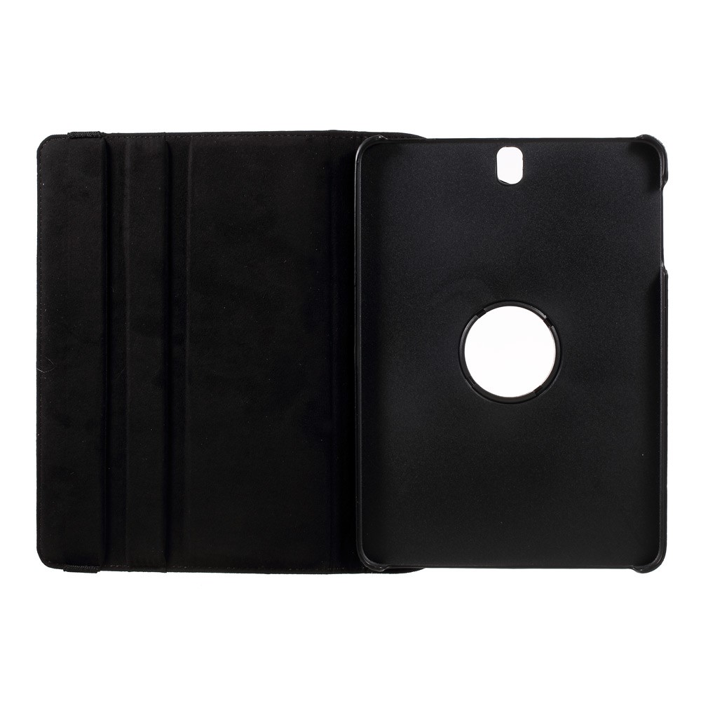 Litchi Texture 360 ​​Graus Capa De Couro Rotary Stand Para Samsung Galaxy Tab S3 9.7 "T820 - Preto