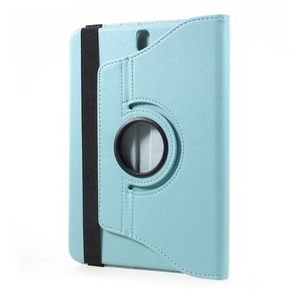 Litchi Grain Leather Rotary Stand Flip Cover for Samsung Galaxy Tab S3 9.7" T820 - Baby Blue-1