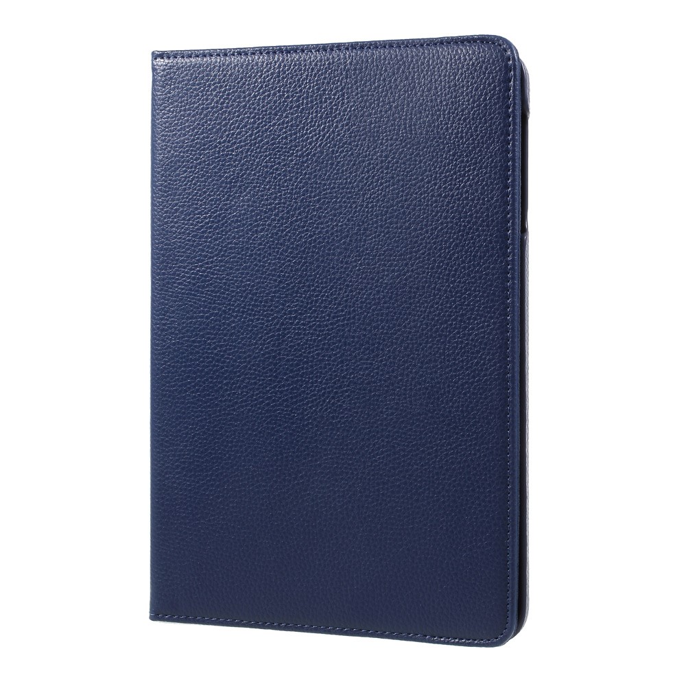 Litchi Grein Leather Stand Rotar Stand Case Para Samsung Galaxy Tab S3 9,7 "t820 - Azul Escuro-3