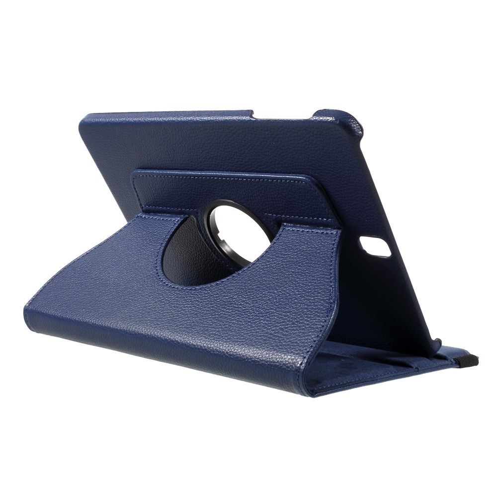 Litchi Grein Leather Stand Rotar Stand Case Para Samsung Galaxy Tab S3 9,7 "t820 - Azul Escuro-6