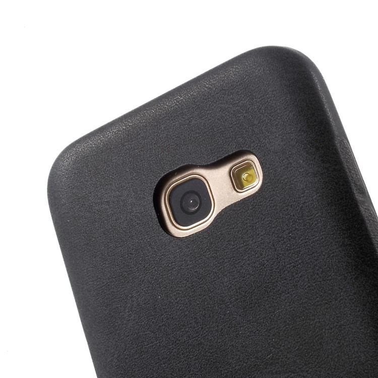 X-LEVEL Vintage Series PU Leather + PC Back Cover for Samsung Galaxy A3 (2017) A320 - Black-4