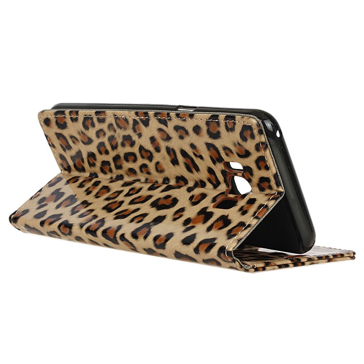 Leopard Pattern PU Leather Wallet Mobile Phone Case Cover for Samsung Galaxy S8 Plus G955-6