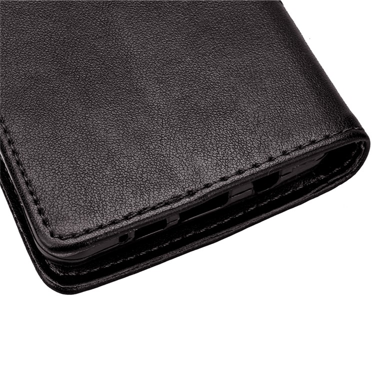 Four-leaf Clover Imprinted Leather Mobile Case with Strap for Samsung Galaxy A3 SM-A310F (2016) - Black-10