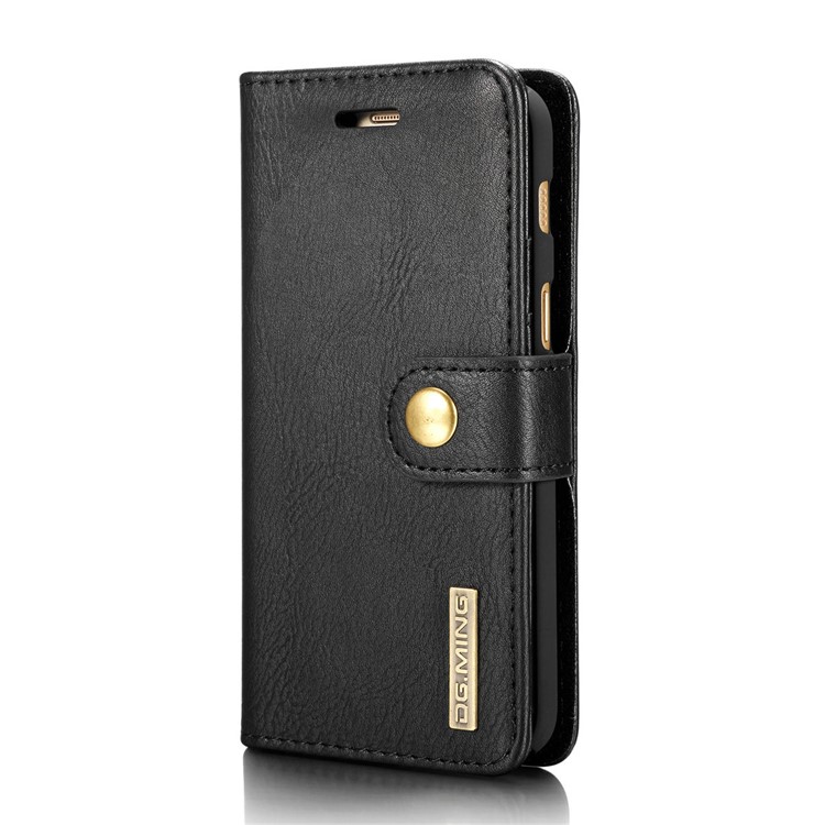 DG.MING for Samsung Galaxy A3 (2017) Detachable 2 in 1 Wallet Split Leather Case Accessory - Black-4