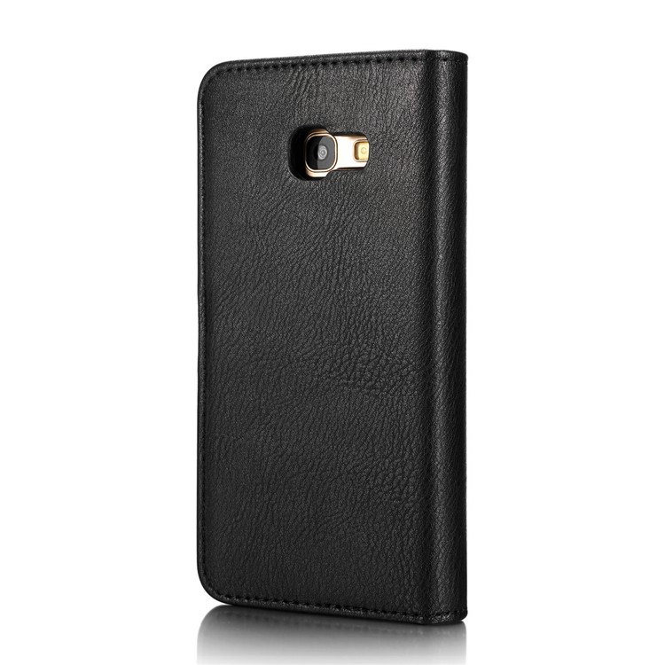 DG.MING Detachable 2 in 1 Wallet Split Leather Phone Case for Samsung Galaxy A5 (2017) A520 - Black-5