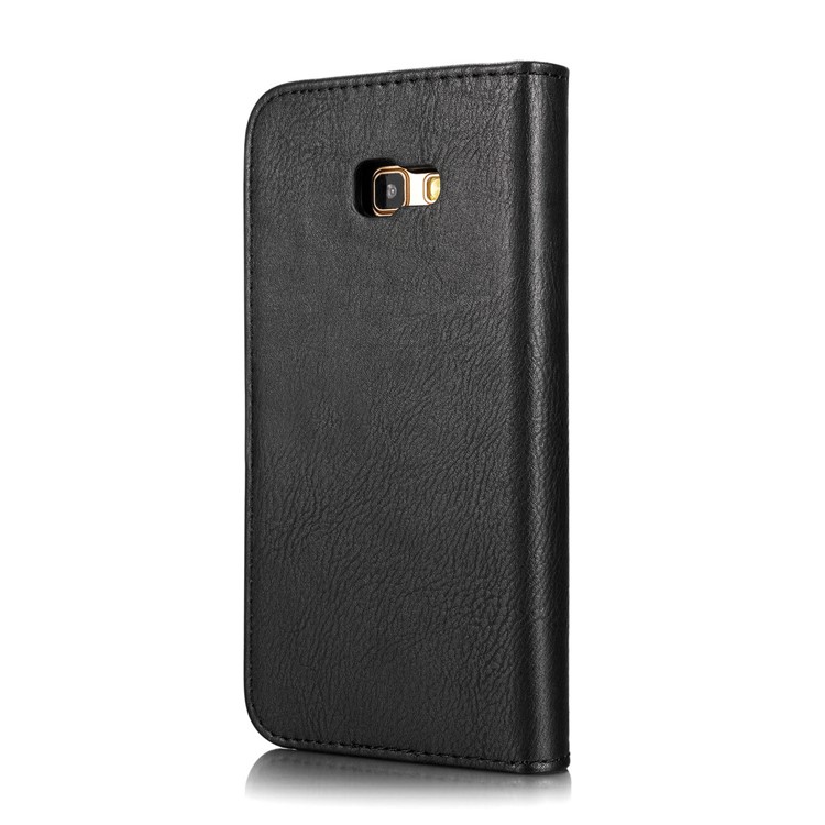 DG.MING Detachable 2 in 1 Split Leather Wallet Case for Samsung Galaxy A7 (2017) A720 - Black-5