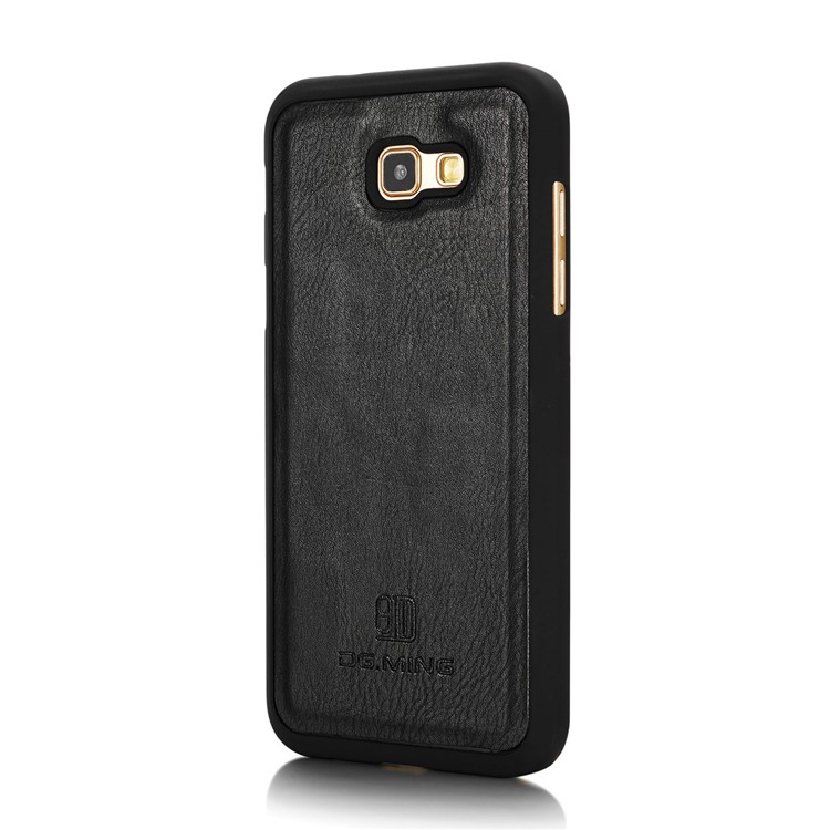 DG.MING Detachable 2 in 1 Split Leather Wallet Case for Samsung Galaxy A7 (2017) A720 - Black-6