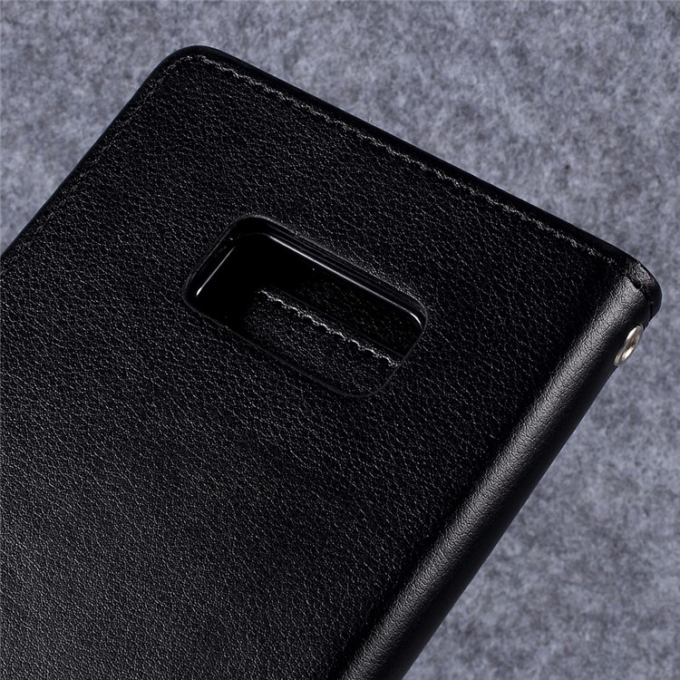 MERCURY GOOSPERY Rich Diary Leather Wallet Cover for Samsung Galaxy S8 Plus G955 - Black-5
