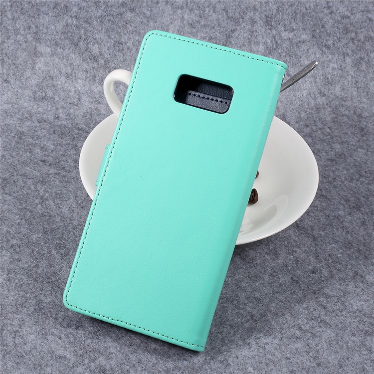 MERCURY GOOSPERY Rich Diary Leather Magnetic Cover for Samsung S8+ G955 - Cyan-2