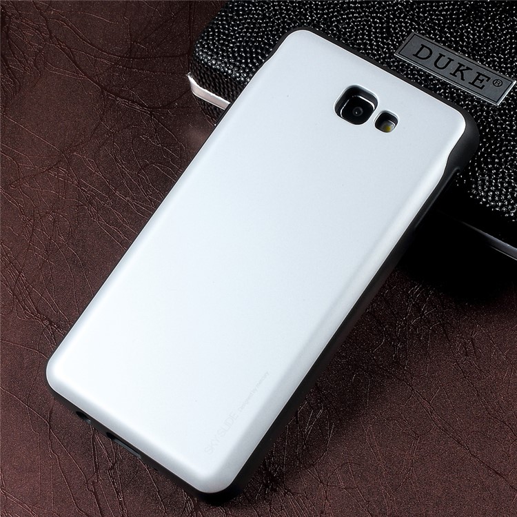 MERCURY GOOSPERY Sky Slide Card Holder PC TPU Hybrid Case for Samsung Galaxy J7 Prime/On7 2016 - Silver-1