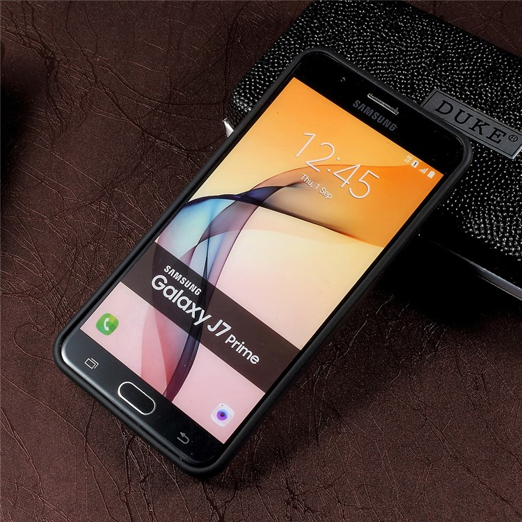 MERCURY GOOSPERY Sky Slide Card Holder PC TPU Hybrid Case for Samsung Galaxy J7 Prime/On7 2016 - Silver-2