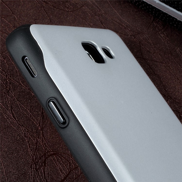 MERCURY GOOSPERY Sky Slide Card Holder PC TPU Hybrid Case for Samsung Galaxy J7 Prime/On7 2016 - Silver-7