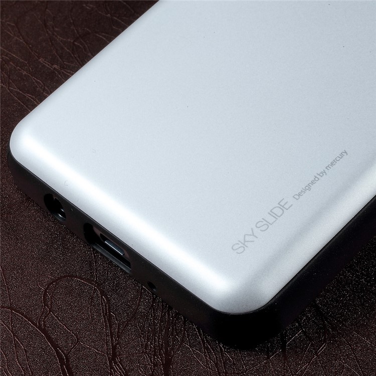 MERCURY GOOSPERY Sky Slide Card Holder PC TPU Hybrid Case for Samsung Galaxy J7 Prime/On7 2016 - Silver-8