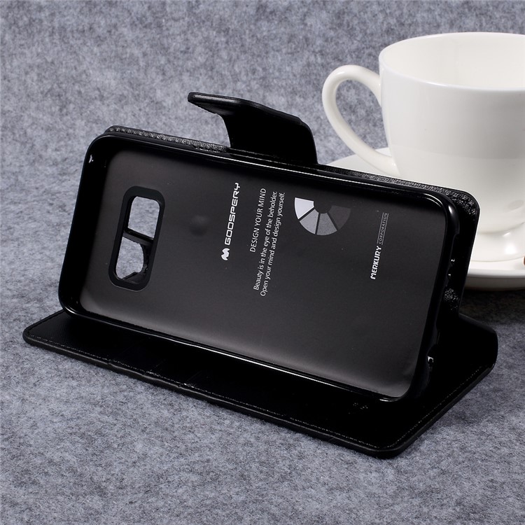 MERCURY GOOSPERY Sonata Diary Leather Case for Samsung Galaxy S8 - Black-6