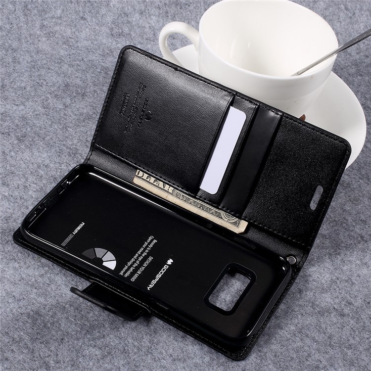 MERCURY GOOSPERY Sonata Diary Leather Case for Samsung Galaxy S8 - Black-9