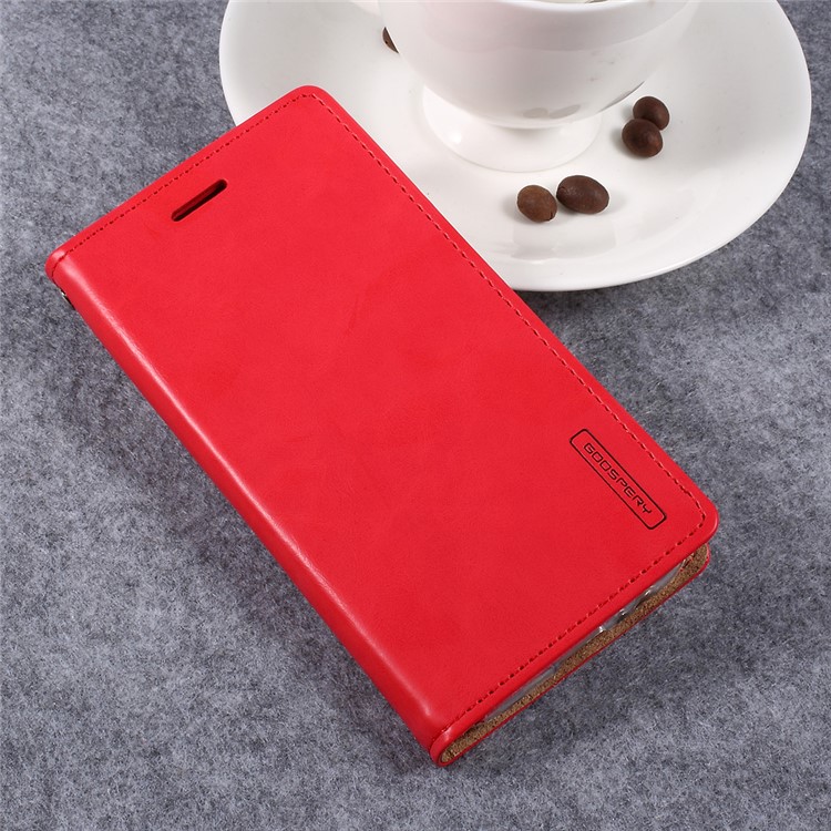 MERCURY GOOSPERY Blue Moon Leather Case for Samsung Galaxy A5 (2017) SM-A520F - Red-3