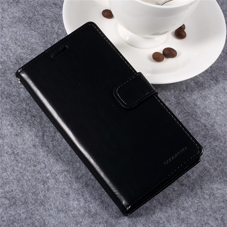 MERCURY GOOSPERY Blue Moon Leather Wallet Case for Samsung Galaxy A5 (2017) - Black-3