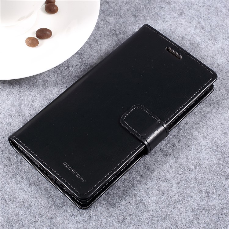 MERCURY GOOSPERY Blue Moon Leather Wallet Case for Samsung Galaxy A5 (2017) - Black-4