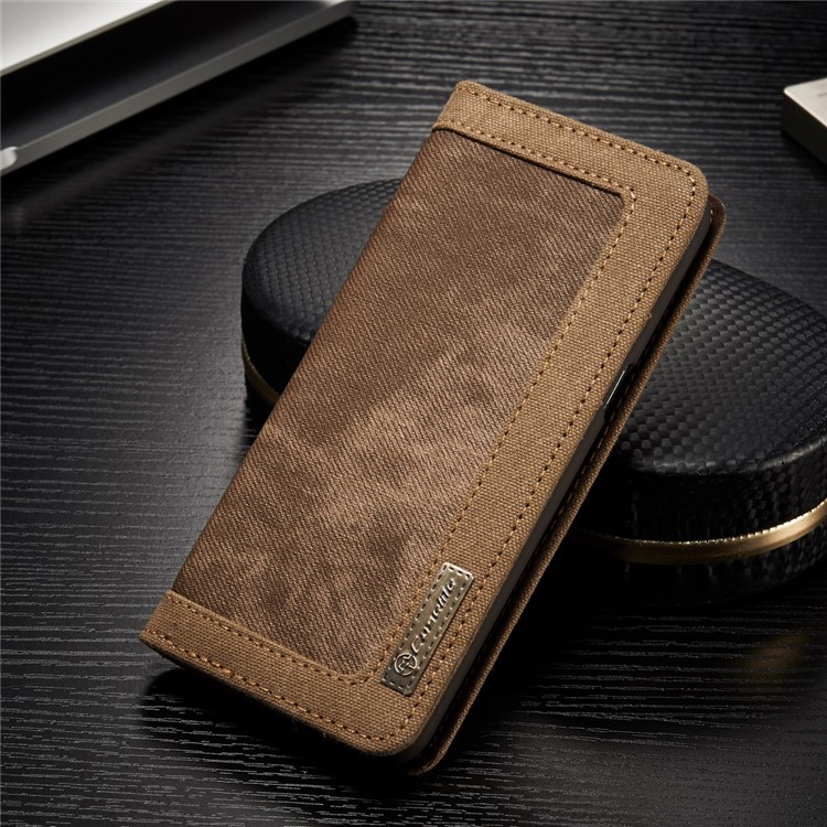 

CASEME Чехол С Кожаным Чехлом С Разъемами Id / Credit Card Для Галактики Samsung S8 G950 - Коричневый, Galaxy S8