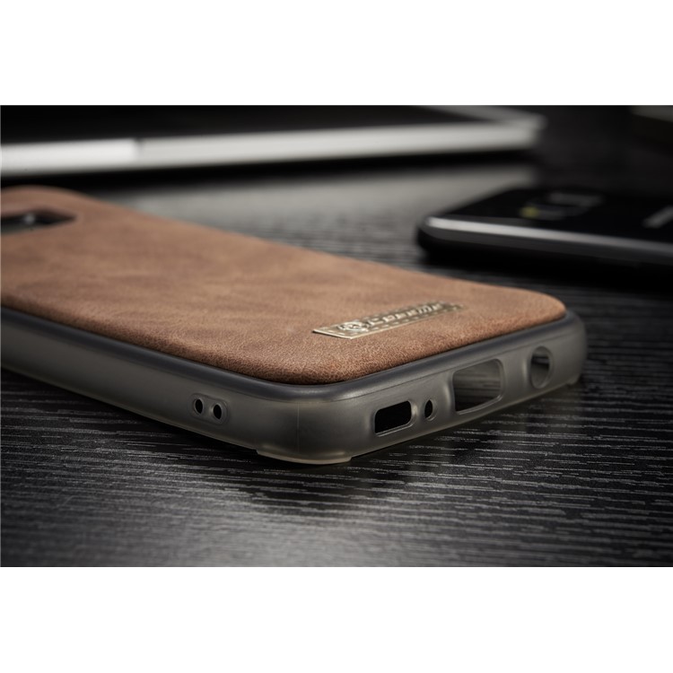 CASEME for Samsung Galaxy S8+ G955 Detachable 2-in-1 Wallet 14 Slots Split Leather Phone Cover - Brown-18