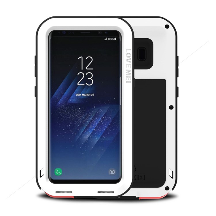 LOVE MEI Powerful Shockproof Dropproof Dustproof Protection Case for Samsung Galaxy S8 G950 - White-1