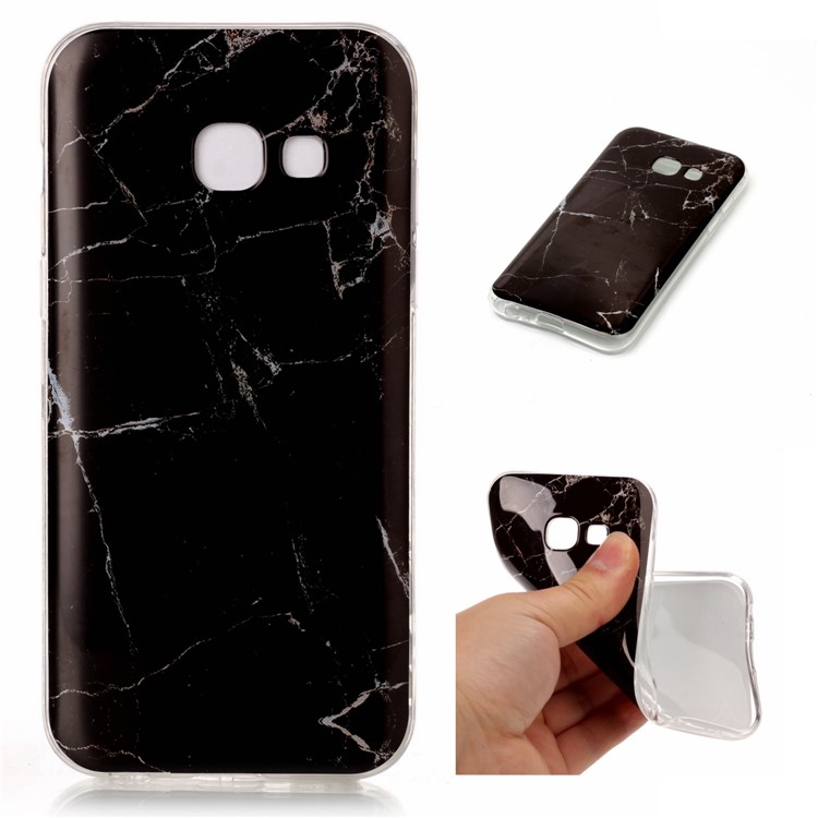 IMD Marble Texture Soft TPU Mobile Cover for Samsung Galaxy A5 (2017) - Style D-1