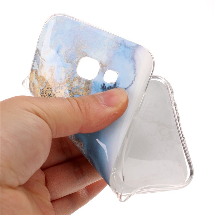 IMD pele de mármore TPU protetor caso para Samsung Galaxy A5 (2017) - Estilo F-5